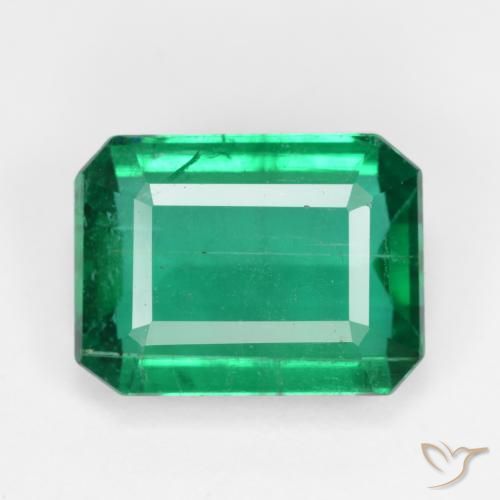 5.54ct Натуральный Зеленый электрик Изумруд, Изумрудная огранка, VS-SI