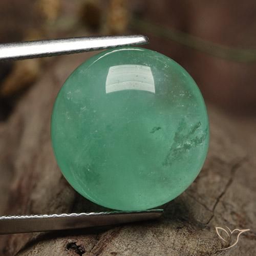 13.06ct Натуральный Прохладный изумрудно-зеленый Изумруд, Круглый, Полупрозрачный