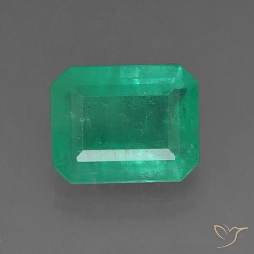 3.65ct Натуральный Темно-зеленый Изумруд, Изумрудная огранка, SI