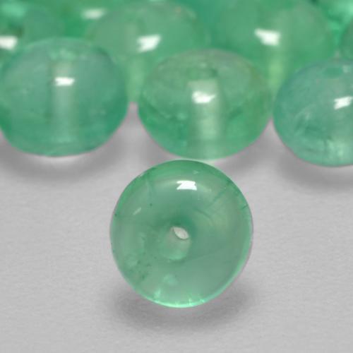 0.25 карата, натуральный Ярко-зеленый Изумруд, Круглый, Прозрачный