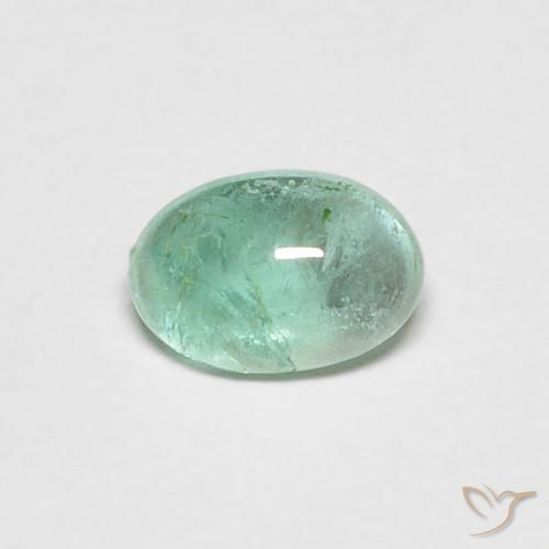 0.40ct Натуральный Светло-зеленый Изумруд, Овал, Прозрачный
