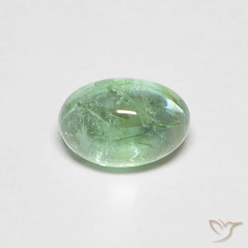 0.42ct Натуральный Светлая мята Изумруд, Овал, Прозрачный