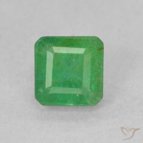 0.33ct Натуральный Трилистник зеленый Изумруд, Изумрудная огранка, SI