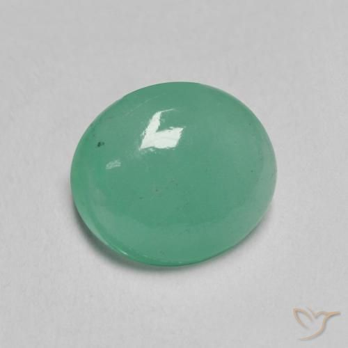 1.35 карата, натуральный Medium Light-Green Изумруд, Овал, Полупрозрачный