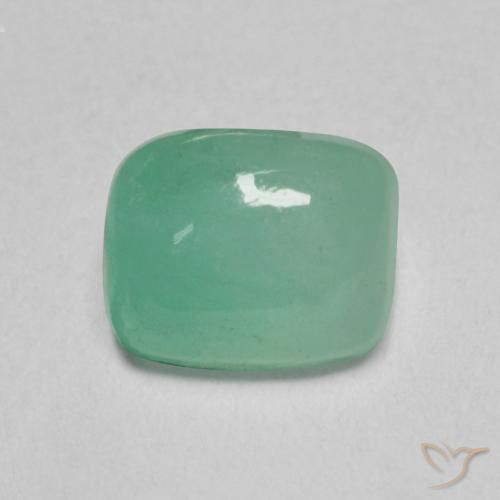 0.79ct Натуральный Ярко-зеленый Изумруд, Подушка, Полупрозрачный