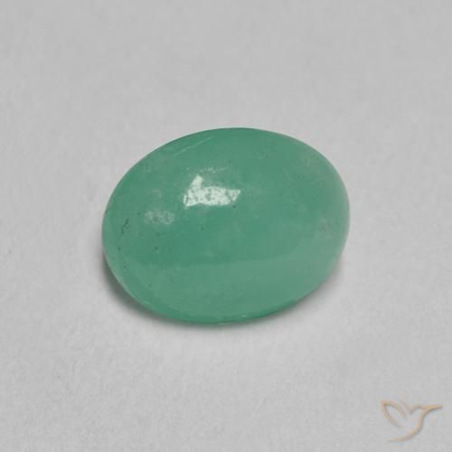 0.78ct Натуральный Светло-изумрудно-зеленый Изумруд, Овал, Полупрозрачный