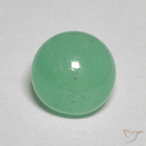 1.30ct Натуральный Мятно-зеленый Изумруд, Круглый, Полупрозрачный
