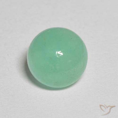 1.18ct Натуральный Ярко-зеленый Изумруд, Круглый, Полупрозрачный