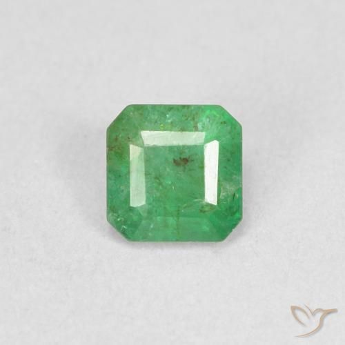 0.30ct Натуральный Трилистник зеленый Изумруд, Изумрудная огранка, SI