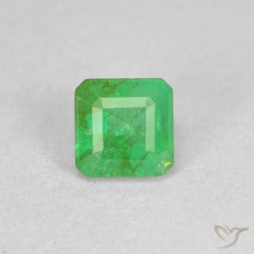 0.33ct Натуральный Трилистник зеленый Изумруд, Изумрудная огранка, SI