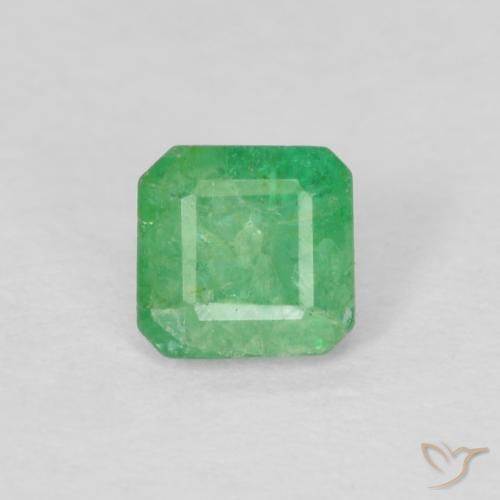 0.27ct Натуральный Фисташковый зеленый Изумруд, Изумрудная огранка, SI