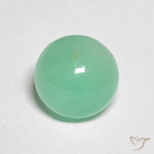 1.94ct Натуральный Папоротник зеленый Изумруд, Круглый, Полупрозрачный
