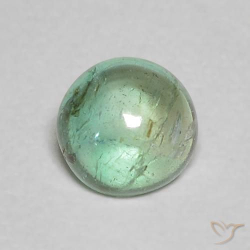 0.44ct Натуральный Светло-зеленый Изумруд, Круглый, Прозрачный