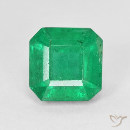 2.39ct Натуральный Светло-зеленый Изумруд, Изумрудная огранка, Чистота VS