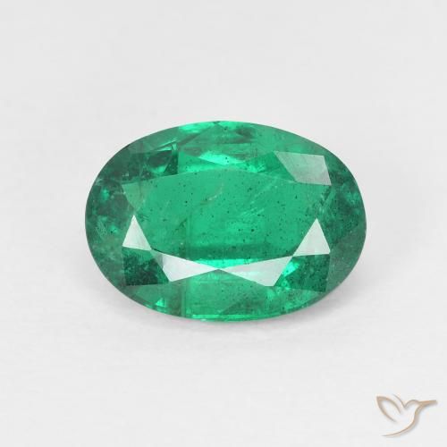 1.93ct Натуральный Темно-зеленый Изумруд, Овал, Чистота VS