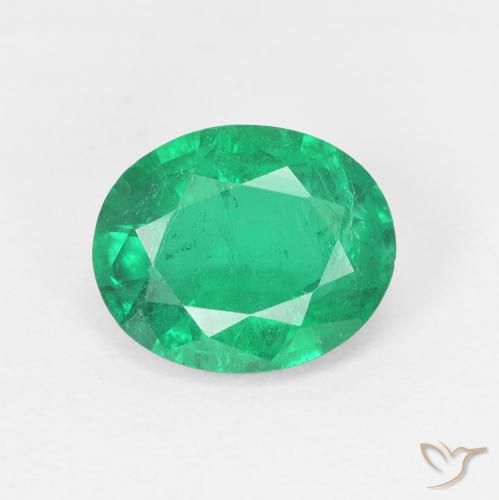 1.80ct Натуральный Теплый зеленый Изумруд, Овал, Чистота VS