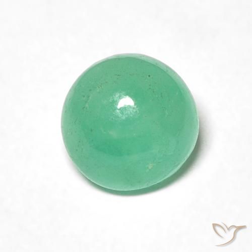 0.97ct Натуральный Фисташковый зеленый Изумруд, Круглый, Полупрозрачный