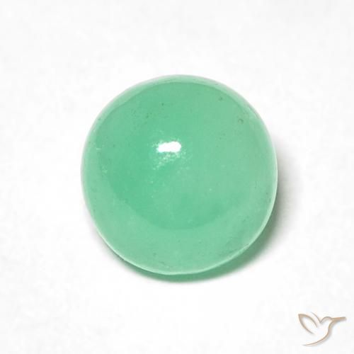 0.86ct Натуральный Фисташковый зеленый Изумруд, Круглый, Полупрозрачный