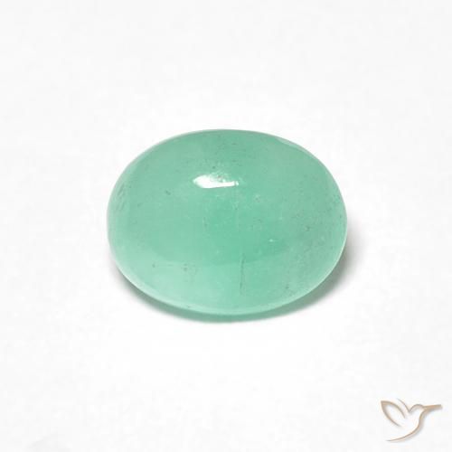 0.85ct Натуральный Фисташковый зеленый Изумруд, Овал, Полупрозрачный
