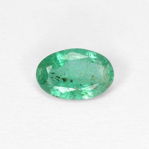 0.35ct Натуральный Прохладный зеленый Изумруд, Овал, SI