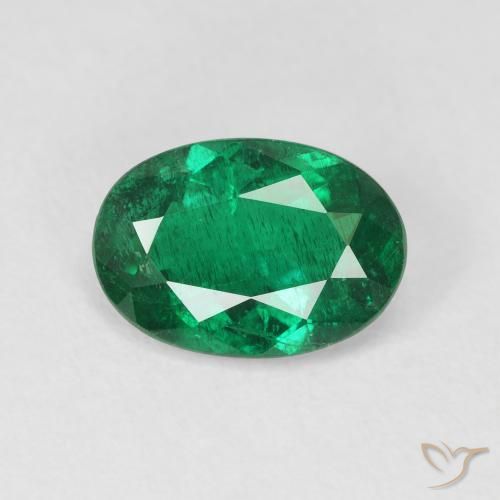 1.86ct Натуральный Темно-зеленый Изумруд, Овал, VS-SI
