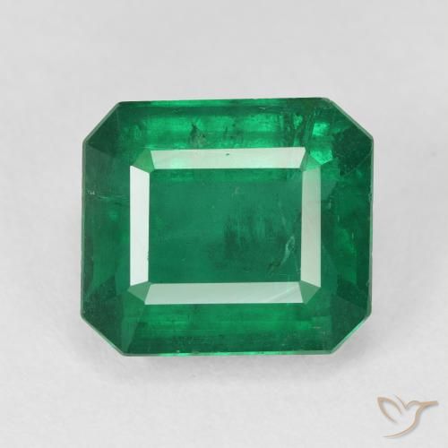 5.91ct Натуральный Темно-зеленый Изумруд, Изумрудная огранка, VS-SI