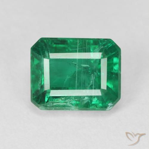3.30ct Натуральный Темно-зеленый Изумруд, Изумрудная огранка, VS-SI