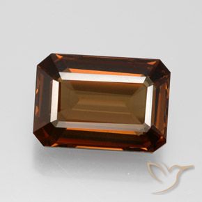 6.69ct Натуральный Красновато-коричневый Энстатит, Изумрудная огранка, Чистота VVS