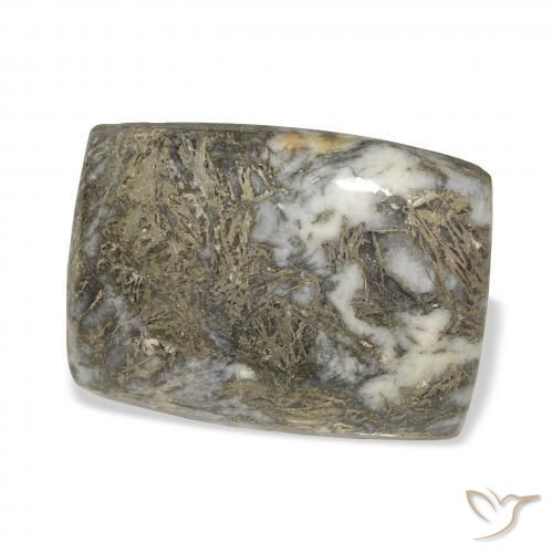 37.54 карата, натуральный Черноватая бронза Feather Pyrite, Подушка, Непрозрачный