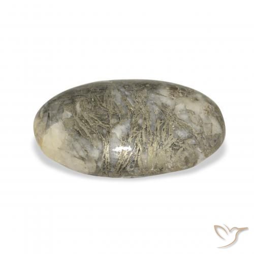 21.25 карата, натуральный Многоцветный Feather Pyrite, Овал, Непрозрачный