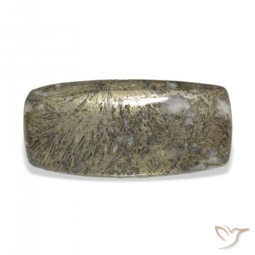 41.68ct Натуральный Многоцветный Feather Pyrite, Подушка, Непрозрачный