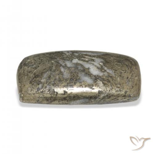 32.65 карата, натуральный Многоцветный Feather Pyrite, Подушка, Непрозрачный