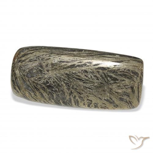 28.89 карата, натуральный Многоцветный Feather Pyrite, Подушка, Непрозрачный