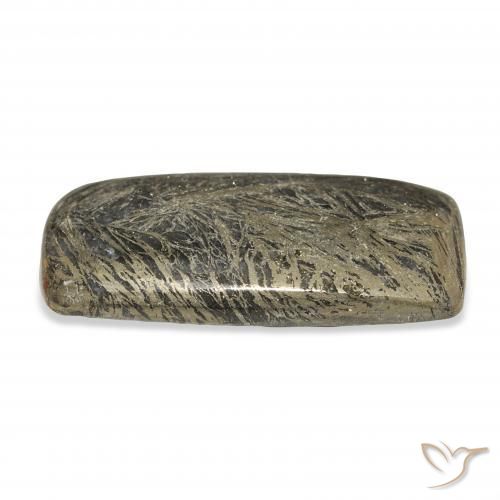 28.89 карата, натуральный Многоцветный Feather Pyrite, Подушка, Непрозрачный