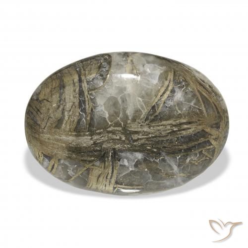23.16ct Натуральный Многоцветный Feather Pyrite, Овал, Непрозрачный
