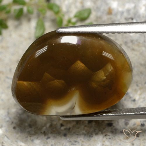 9.24ct Натуральный Многоцветный Огненный агат, причудливая, Полупрозрачный