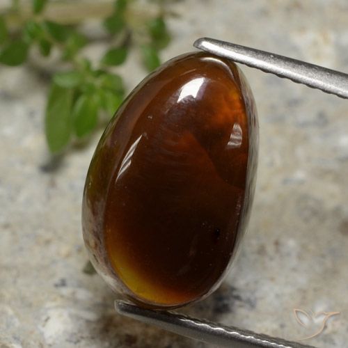 4.95ct Натуральный Многоцветный Огненный агат, причудливая, Полупрозрачный