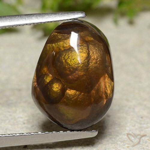 6.07ct Натуральный Многоцветный Огненный агат, причудливая, Непрозрачный