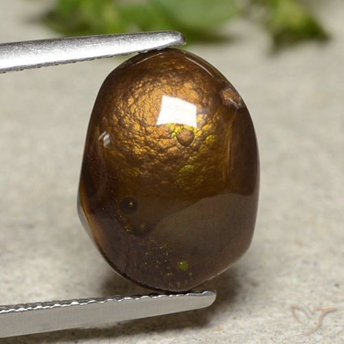 3.69ct Натуральный Многоцветный Огненный агат, причудливая, Непрозрачный
