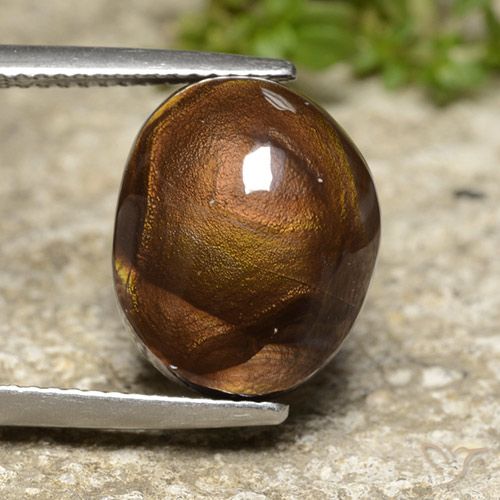 8.86ct Натуральный Многоцветный Огненный агат, Овал, Непрозрачный