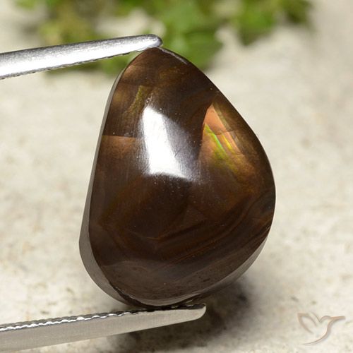 7.07ct Натуральный Многоцветный Огненный агат, причудливая, Полупрозрачный