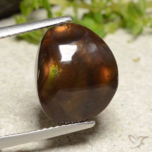 8.24ct Натуральный Многоцветный Огненный агат, причудливая, Непрозрачный