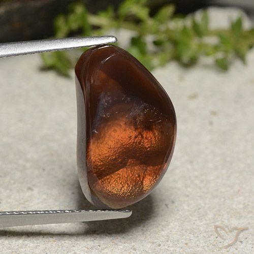 8.54ct Натуральный Многоцветный Огненный агат, причудливая, Непрозрачный
