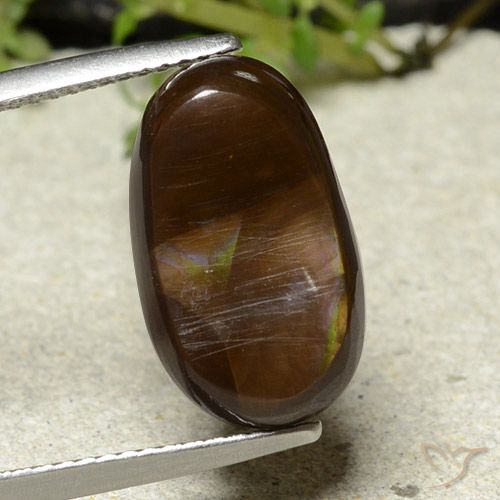 6.46ct Натуральный Многоцветный Огненный агат, причудливая, Непрозрачный