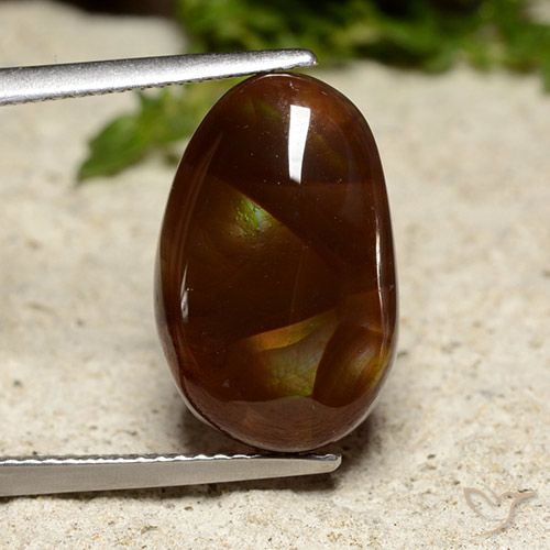 6.69ct Натуральный Многоцветный Огненный агат, причудливая, Непрозрачный