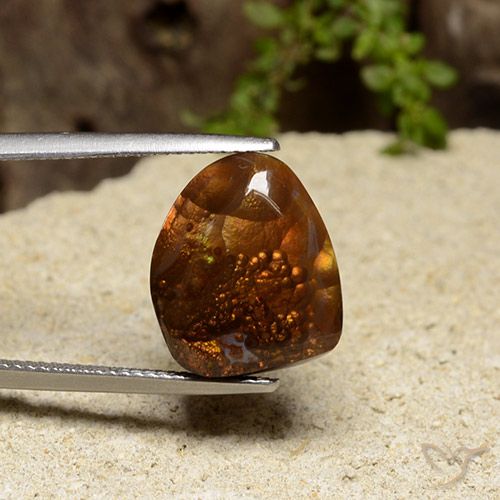 9.12ct Натуральный Многоцветный Огненный агат, причудливая, Непрозрачный