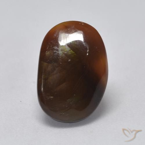 2.60ct Натуральный Многоцветный Огненный агат, причудливая, Полупрозрачный