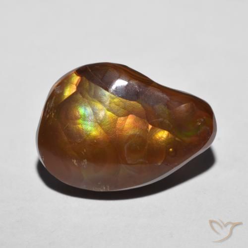 7.28ct Натуральный Многоцветный Огненный агат, причудливая, Непрозрачный