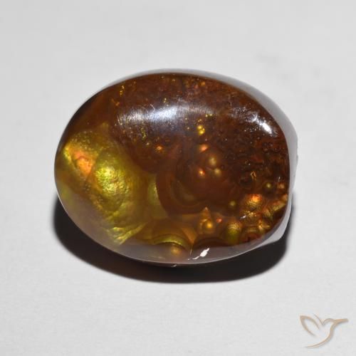 7.96ct Натуральный Многоцветный Огненный агат, причудливая, Непрозрачный