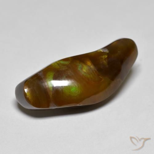 10.15ct Натуральный Многоцветный Огненный агат, причудливая, Непрозрачный